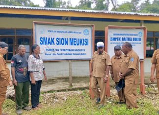 Lihat Kondisi Sekolah Di Kampung Bukisi, Bupati Yunus Wonda: Fasilitas Sekolah Harus Segera Dibenahi